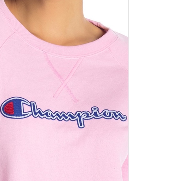 Champion Fleece Boyfriend Crew Neck Sweatshirt - Picture 5 of 8